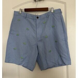 Brooks Brother Mens Shorts Size 38 Linen Blend Coastal Hamptons Cruise Novelty